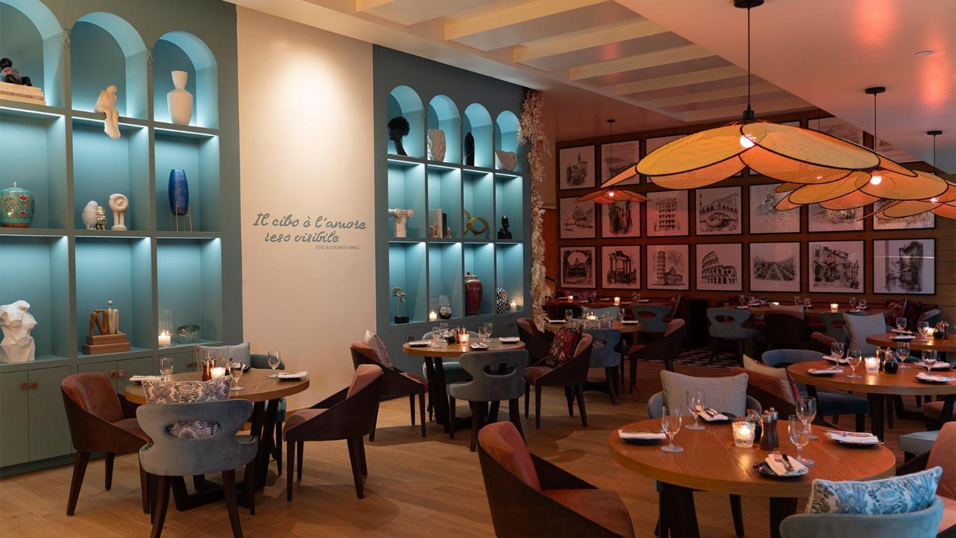 Fairmont Rijád Kültér fotó Restaurant interior